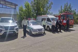 رزمایش آمادگی در برابر بحران در فرماندهی انتظامی شهرستان برگزار شد