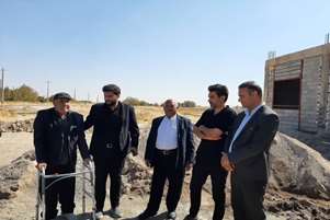 بازدید از پروژه در حال ساخت مرکز خدمات جامع سلامت دشمن زیاری با حضور خیرین سلامت
