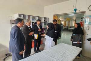 بازدید رئیس گروه سطح‌بندی و تعالی خدمات بالینی وزارت بهداشت از بیمارستان حضرت قمر بنی‌هاشم(ع) بیضا