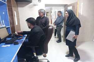 بازدید رئیس شبکه بهداشت و درمان از مرکز خدمات جامع سلامت روستایی و پایش سامانه سامح