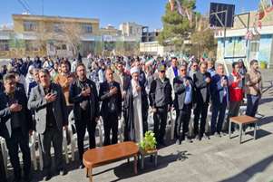 طنین زنگ انقلاب در شهرستان؛ تجدید میثاق مسئولان با آرمان‌های امام و رهبری