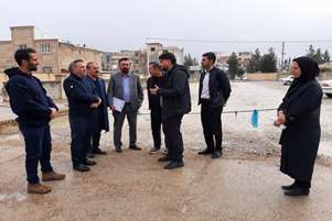 بازدید مسئولان ارشد شهرستان از عملیات اجرایی پارکینگ بیمارستان قمر بنی هاشم (ع) بیضا، گامی جهت رفاه حال مراجعان