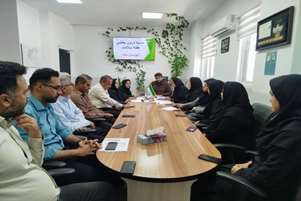 نشست کمیته درون بخشی هفته سلامت ۱۴۰۵، شبکه بهداشت و درمان بیضا برگزار شد