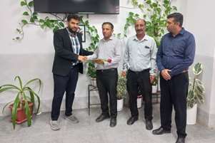دیدار مدیر و کارکنان آبفا بیضا با رئیس شبکه بهداشت و درمان به مناسبت روز پزشک