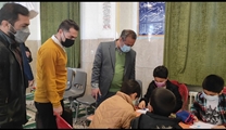 بازدید رییس مرکز بهداشت از مدارس شهرستان بیضا به مناسبت بسیج ملی تغذیه