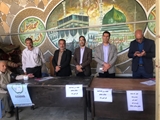 برپایی میز خدمت و ایستگاه سلامت در مصلای نماز جمعه بیضا به مناسبت هفته سلامت