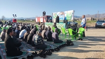 حضور کارشناسان بهداشت محیط شبکه بهداشت و درمان شهرستان بیضا در محل برگزاری نمازعید فطر