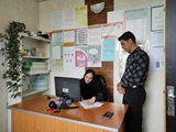 نظارت واحد های بهداشتی از خانه های بهداشت  به منظور بررسی وضعیت خدمت رسانی 