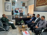 به مناسبت سالروز تاسیس سپاه پاسداران انقلاب اسلامی انجام شد: دیدار سرپرست شبکه بهداشت و درمان بیضا و فرمانده ناحیه مقاومت سپاه پاسداران این شهرستان