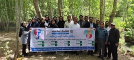 برگزاری برنامه پیاده‌روی صبحگاهی و صبحانه سالم با محوریت هفته سلامت ویژه کارکنان شبکه بهداشت و درمان بیضا