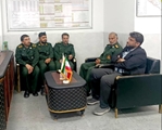 تقدیر فرمانده سپاه پاسداران شهرستان بیضا از رئیس شبکه بهداشت و درمان به مناسبت روز پزشک