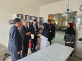 بازدید رئیس گروه سطح‌بندی و تعالی خدمات بالینی وزارت بهداشت از بیمارستان حضرت قمر بنی‌هاشم(ع) بیضا