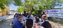 برپایی میز صبحانه سالم به مناسبت هفته سلامت و هفته جمعیت با حضور مسئولان شهرستان بیضا