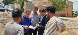 بررسی وضعیت بهداشت محیط روستای سعادت‌آباد با حضور مسئولان شهرستان